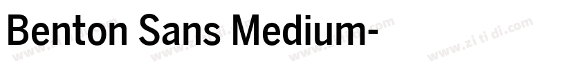 Benton Sans Medium字体转换